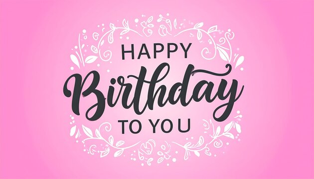 Happy Birthday greeting card - Powered by Adobe
