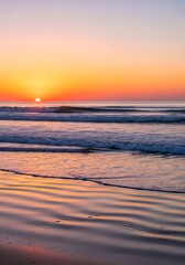 Sunrise over a tranquil beach