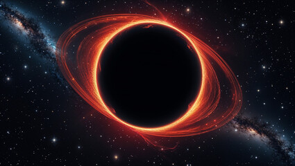 Stunning Artistic Representation of a Black Hole in Space