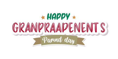 Banner Backgraound Happy Grandparents Day	
