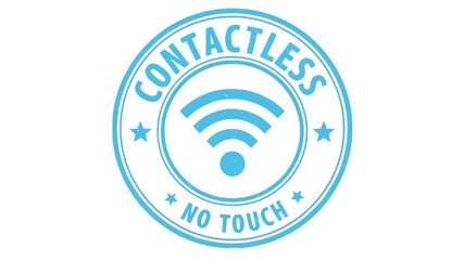Clean vector graphic signifying contactless interactions and no-touch technology, ideal for modern payment systems, promoting hygiene and secure transactions in a digital world
