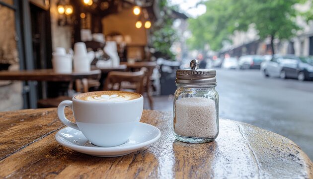 A cute and relatable miniature coffee scene that evokes comfort and relaxation. Great for lifestyle, creativity, and slow living themes.