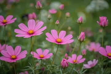 Fototapeta premium Galactic Blossoms and New Shoots