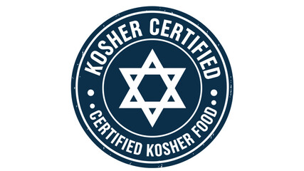 Kosher Certified Seal Star of David Emblem for Authentic Food Standards and Cultural Heritage
