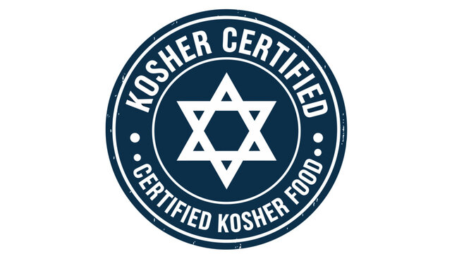 Kosher Certified Seal Star of David Emblem for Authentic Food Standards and Cultural Heritage