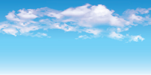 Artistic Soft Blue Sky with Dreamy Clouds