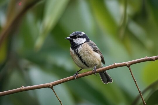Bold-striped tit-babbler (Macronus bornensis) spotted in the wild