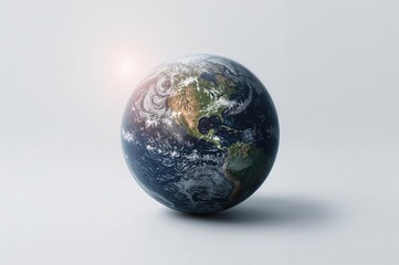 Fototapeta premium Complete depiction of the planet on a map