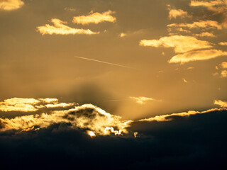 Wolken am Abendhimmel