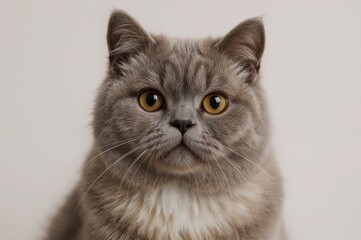 Stunning Close-up of a Folded-Ear Cat