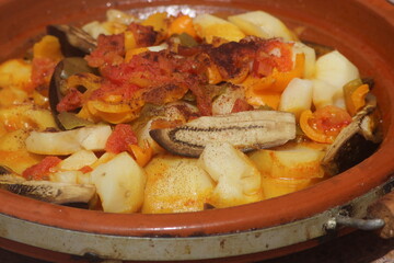Fresh Tajine with Vegetables, Moroccan Tajine