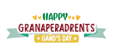 Banner Backgraound Happy Grandparents Day	
