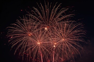 Stunning pyrotechnic display for festivities