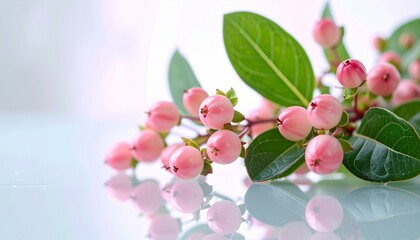 Hypericum berries background