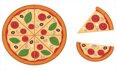 Delicious Pizza Slices Toppings and Styles
