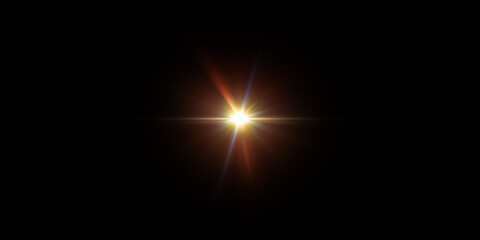 Bright, radiant starburst effect on a dark background.