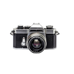 Vintage camera.  Front view