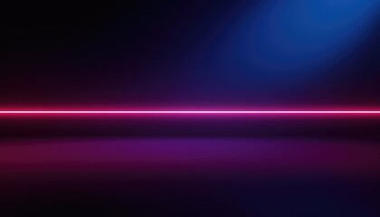 Fototapeta premium Abstract background with neon light glowing in the dark room, creating an atmosphere of mystery and futuristic design