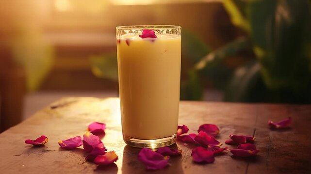 lassi drink, punjab cuisine indian cocktail, video orbit left