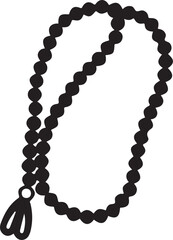 Black and white beaded necklace jewelry accessory design