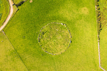 Beltany Stone Circle with ancient stones in Donegal