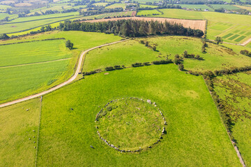 Beltany Stone Circle with ancient stones in Donegal