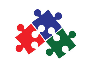 Dynamic puzzle pieces in vibrant colors symbolize strategic