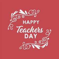 Happy Teacher's Day vector illustration