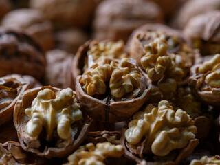 organic walnuts at market