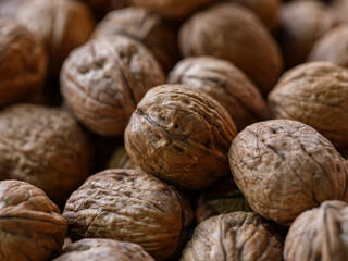 organic walnuts at market