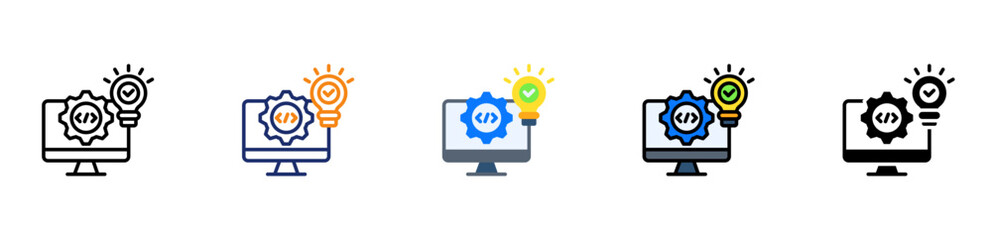 Software Solutions Icon Multi Style 