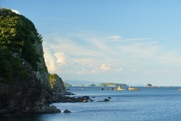 海岸から見る海