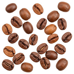 Single Roasted Coffee Bean with Rich Brown Texture – Food PNG