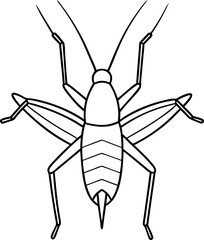 grasshopper line , grasshopper cartoon