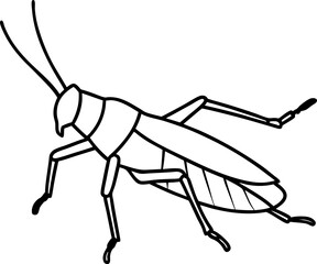 grasshopper line , grasshopper cartoon