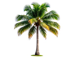 Obraz premium Isolated coconut palm tree