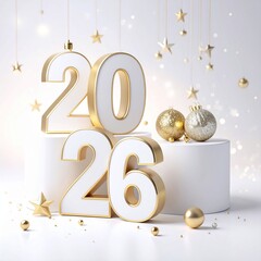 2026 typography 3D Design