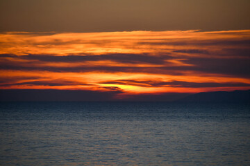 sunsets from the Italian islands
