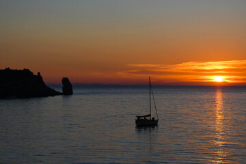 sunsets from the Italian islands