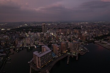 Fototapeta premium 明石市内 夜景