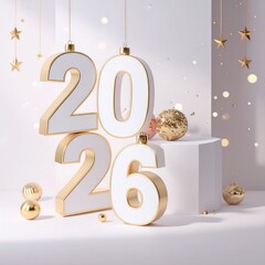 2026 typography 3D Design