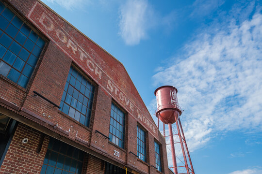 Vintage Dortch Stove Works building at the Factory in Franklin Tennessee