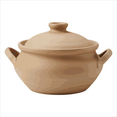 traditional Clay Vessel For Food Preparation And Culinary Use