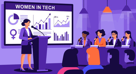 Empowering women: a dynamic conference advocating for female inclusion in technology