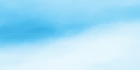 Abstract pixelated background gradation of blue and white colors creates a modern digital design suitable for multiple uses