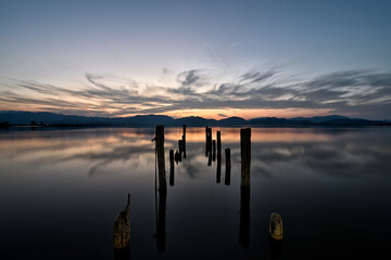 A fabulous sunrise in Tuscany in front of Maestro Puccini's house