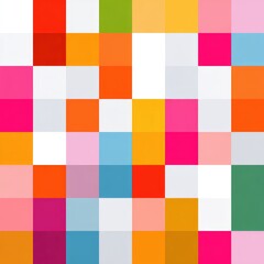 Abstract pixelated pattern of vibrant squares