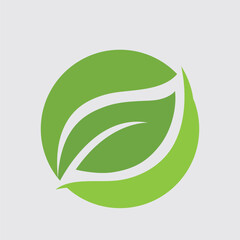 Logos of green Tree leaf ecology