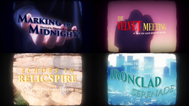 Vintage Movie Reel Titles