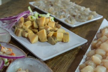 SEAFOOD FESTICAL DE MARISCOS CAMARON ALMEJAS CALLOS Y CARACOL